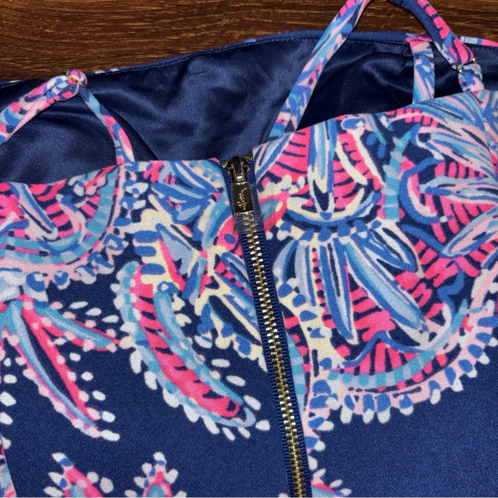 Lilly Pulitzer Sandra Jumper.  Oyster Bay Blue.  Size 2 - Picture 13 of 14